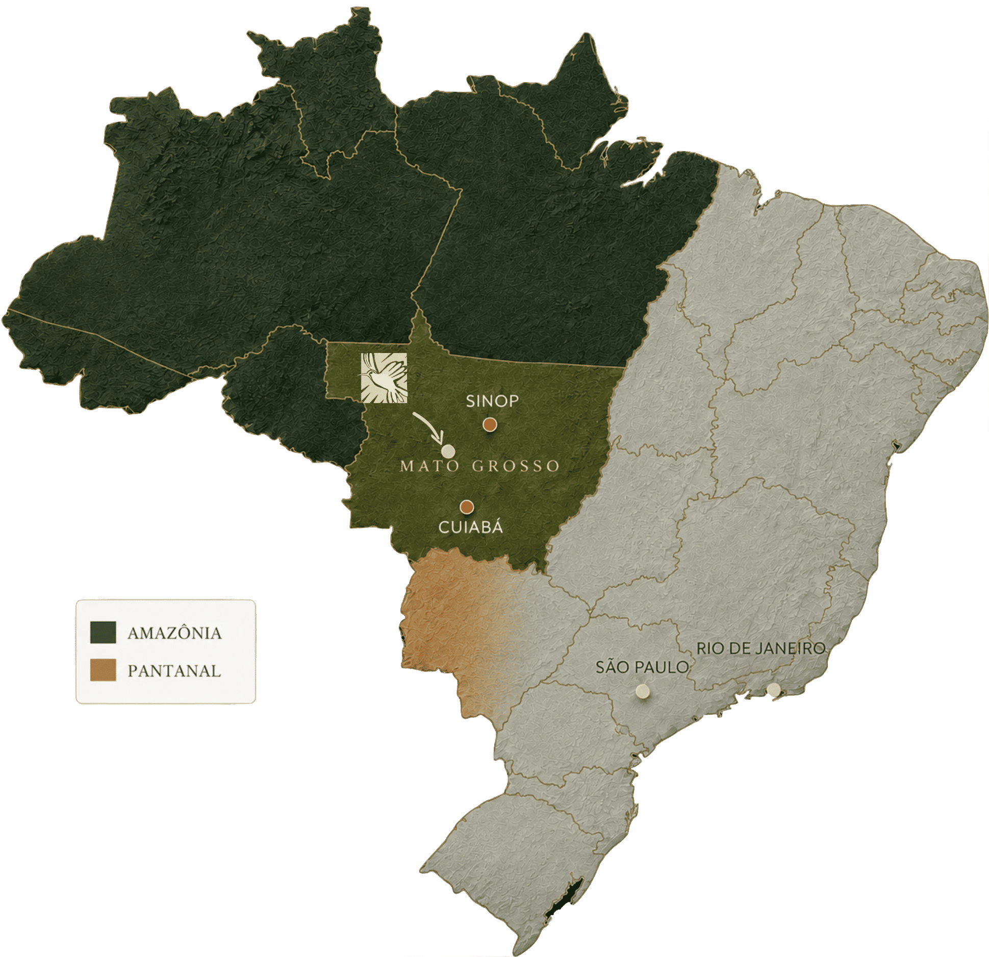 Mapa de ubicacion de Jardim da Amazonia