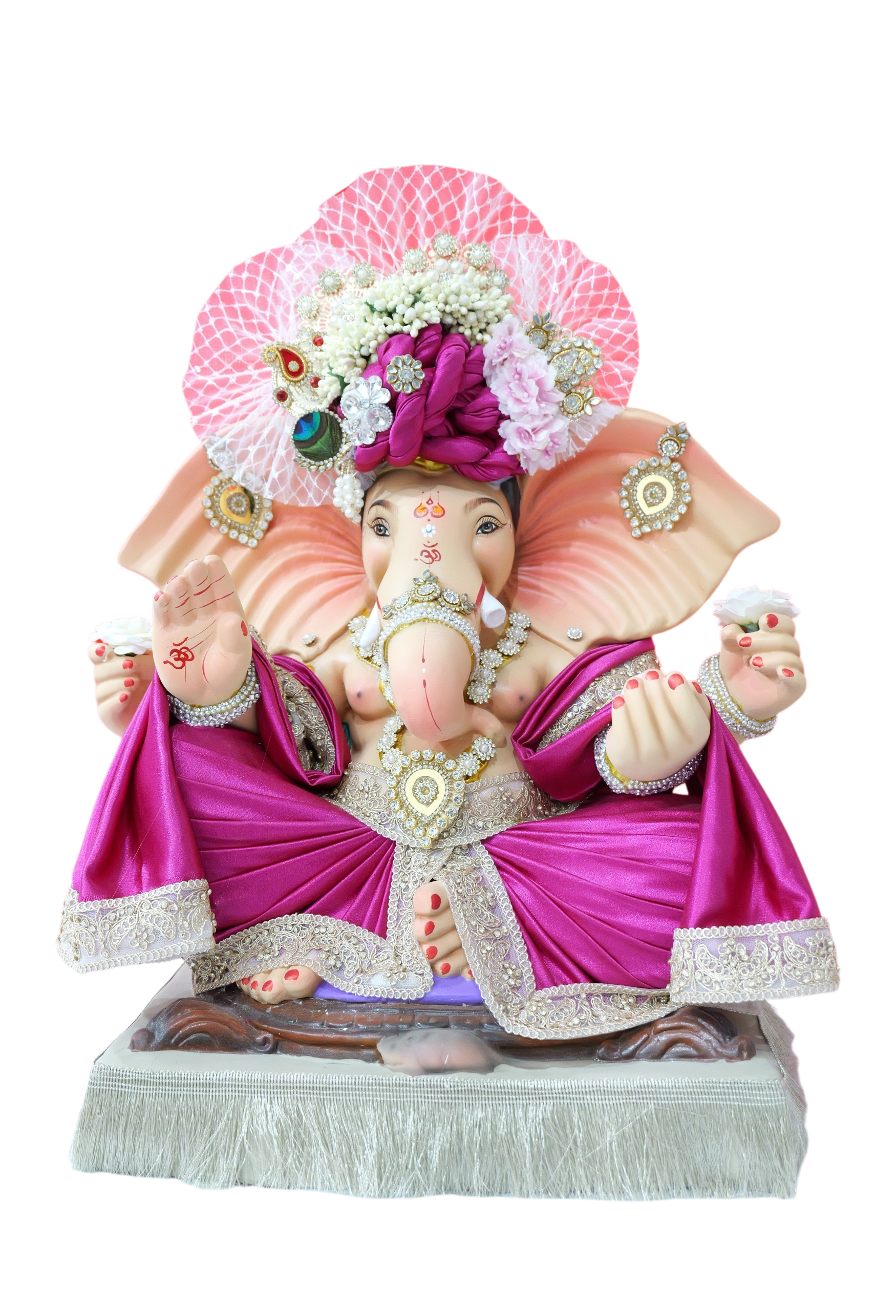 Krishna Magenta 21 inch Ganesha
