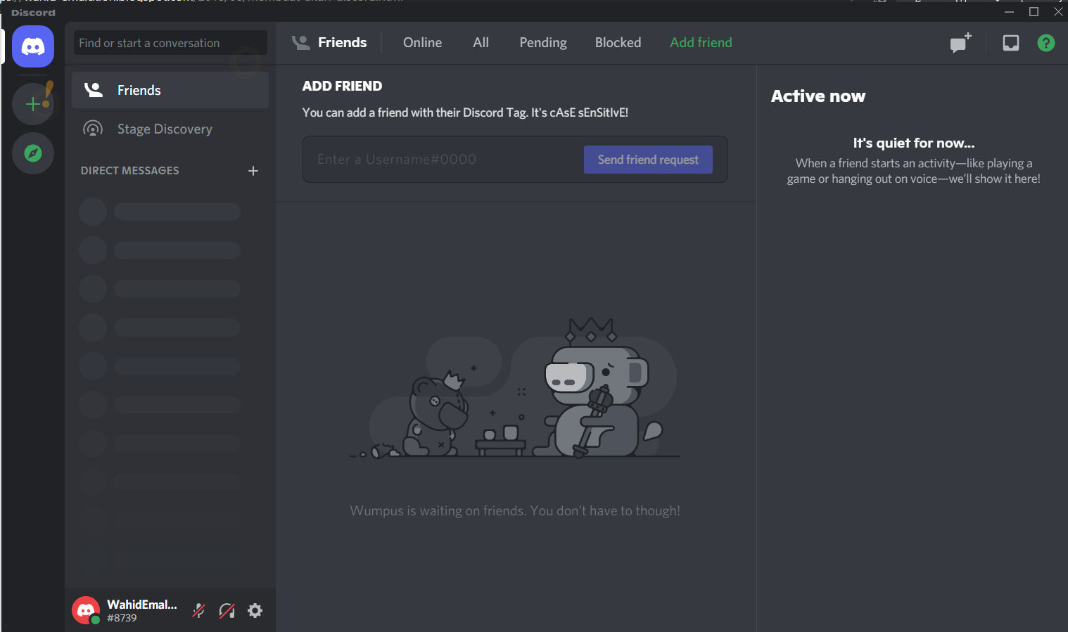 akun discord selesai digunakan - Wahid Emalution