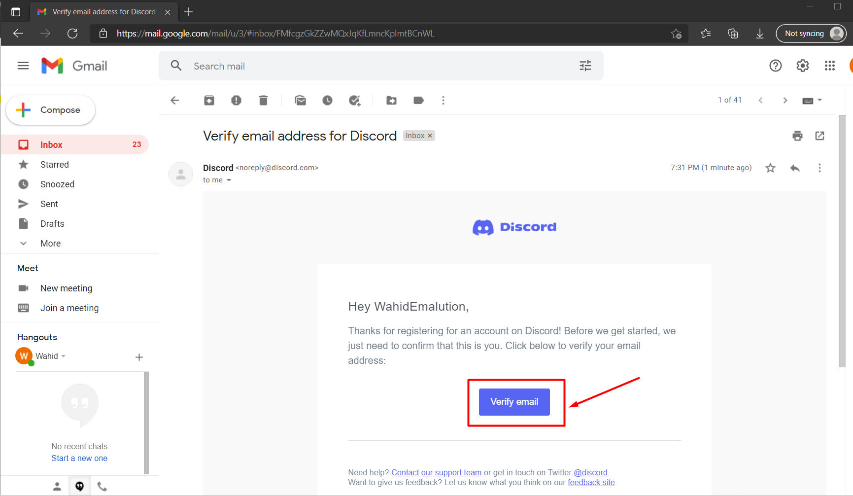 Cara Membuat akun Discord 5 verifikasi email discord - Wahid Emalution