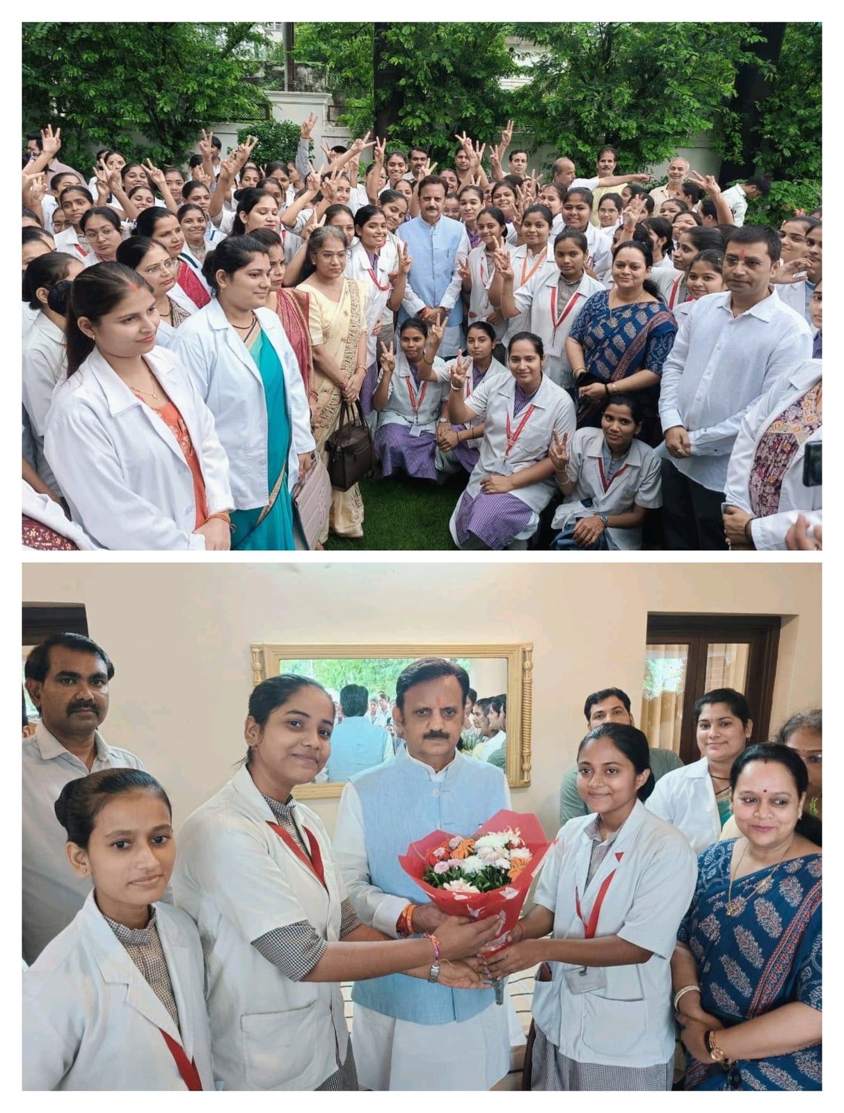 नर्सिंग विद्यार्थियों के हित में उप मुख्यमंत्री शुक्ल के प्रयास रंग लाए, परिणाम जारी होने पर छात्रों ने जताया आभार