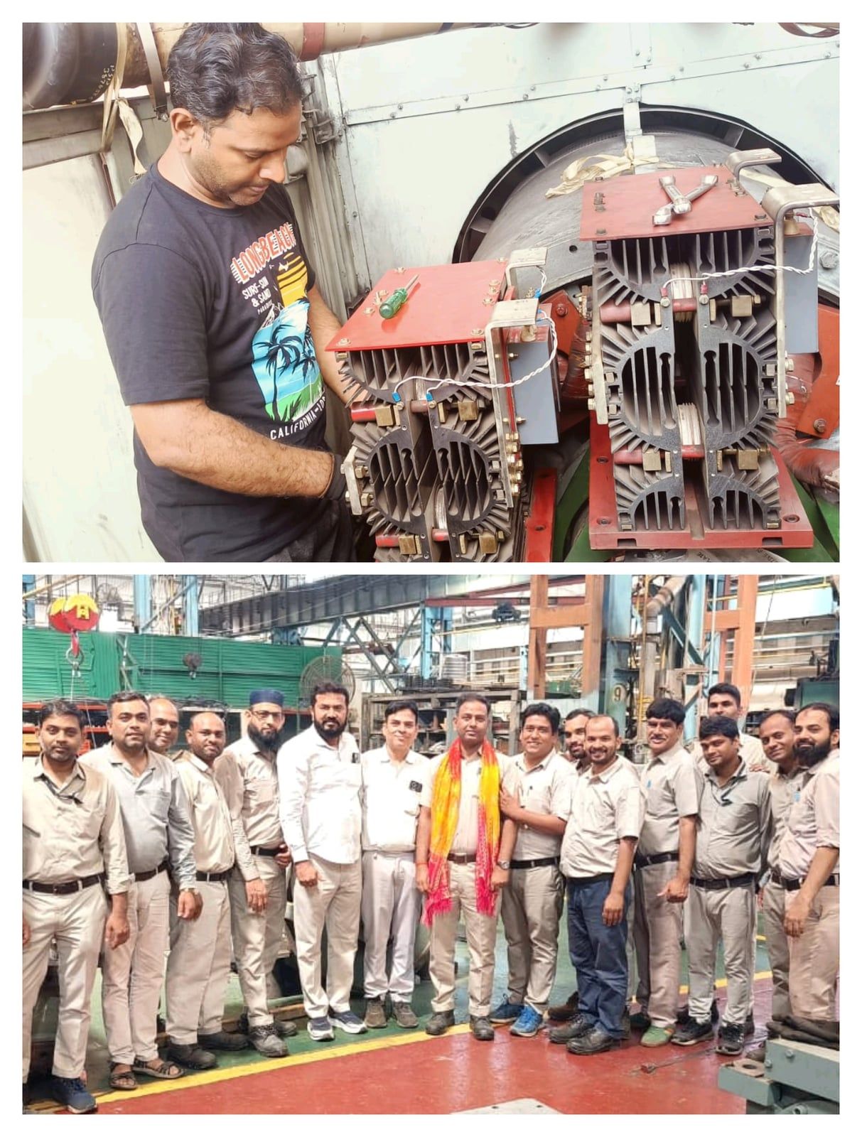 एक माह से बंद लोको को BHEL भोपाल के अमित कुमार ने किया चालू