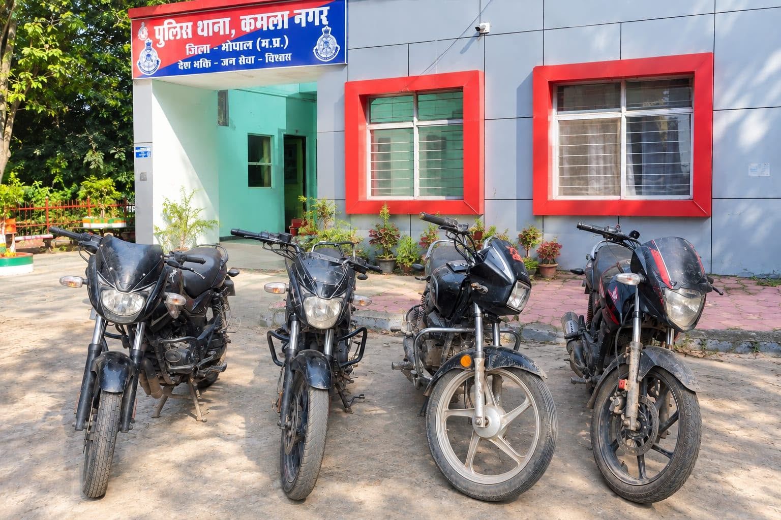 कमला नगर पुलिस की बड़ी कार्रवाई, वाहन चोरी के मामलों का खुलासा; चार मोटरसाइकिलें बरामद, दो अपचारी बालक अभिरक्षा में