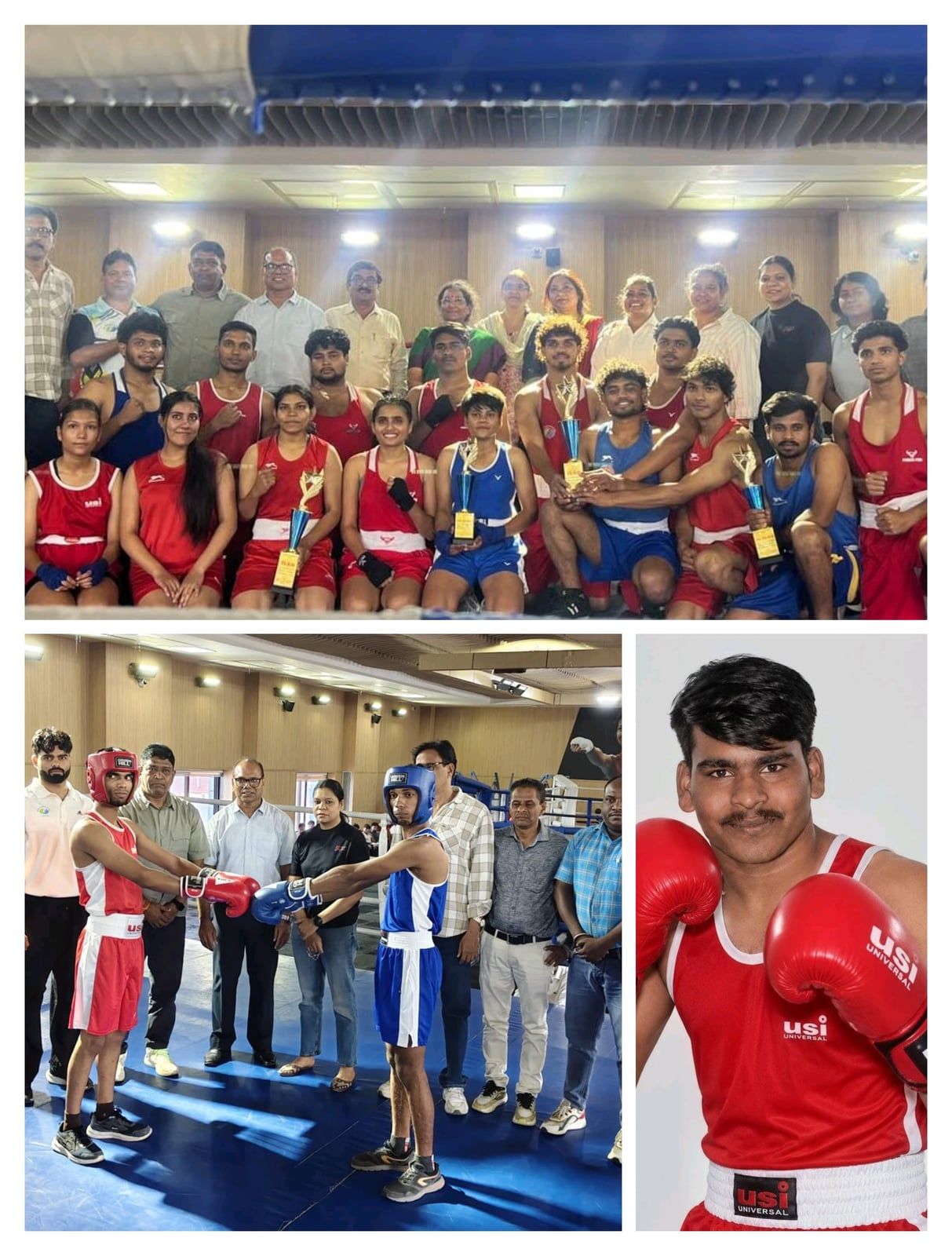 लक्ष्मीपति महाविद्यालय के हेमंत ने बरकतुल्ला विश्वविद्यालय अंतर महाविद्यालय बॉक्सिंग प्रतियोगिता  मे जीता गोल्ड