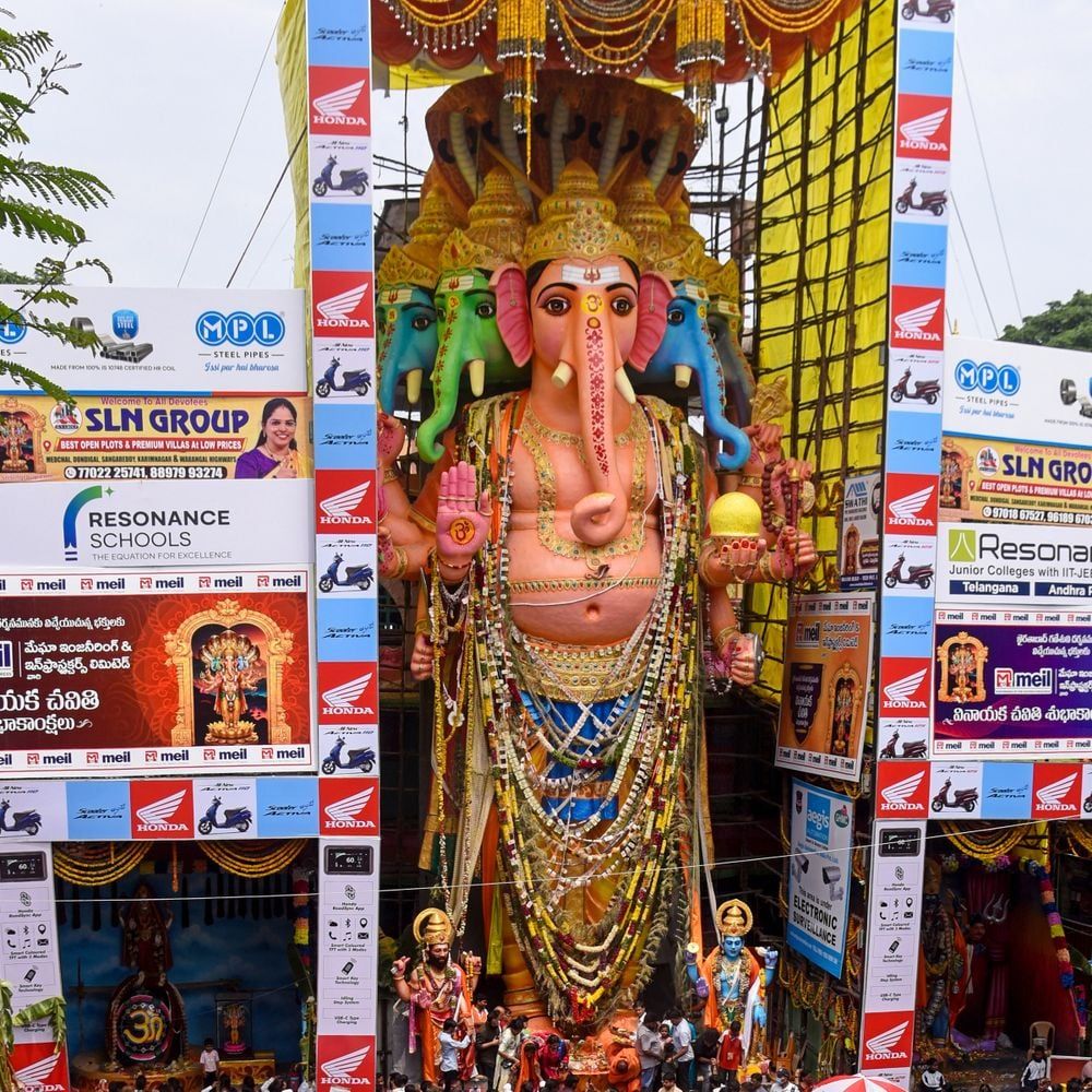 गणेश विसर्जन कल- मुंबई में 383 कुंड बनाए गए:हैदराबाद में 10 हजार CCTV कैमरों से निगरानी होगी