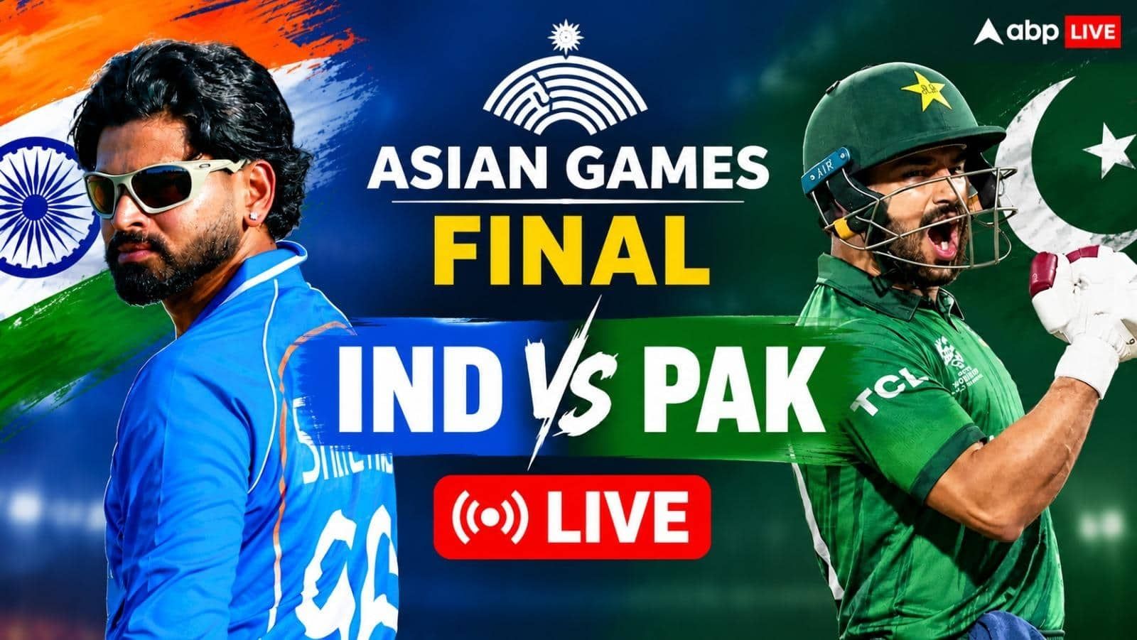 IND vs PAK Asian Games Final Live Score: 200 की ओर भारत, डेथ ओवरों का खेल जारी; तिलक-शिवम क्रीज पर मौजूद