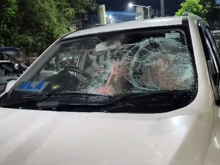 TMC विधायक बिभास सरदार पर हमला, कार के शीशे तोड़े:BJP पर आरोप; 5 महीने में 26 से ज्यादा TMC नेताओं पर हमले