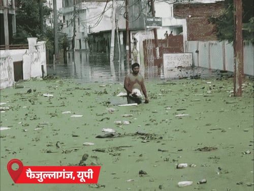 लखनऊ में बाढ़, 3 लाख लोग प्रभावित:बिहार के 7 जिलों में बारिश का अलर्ट; राजस्थान के 11 शहरों में रात का तापमान 20°C से नीचे
