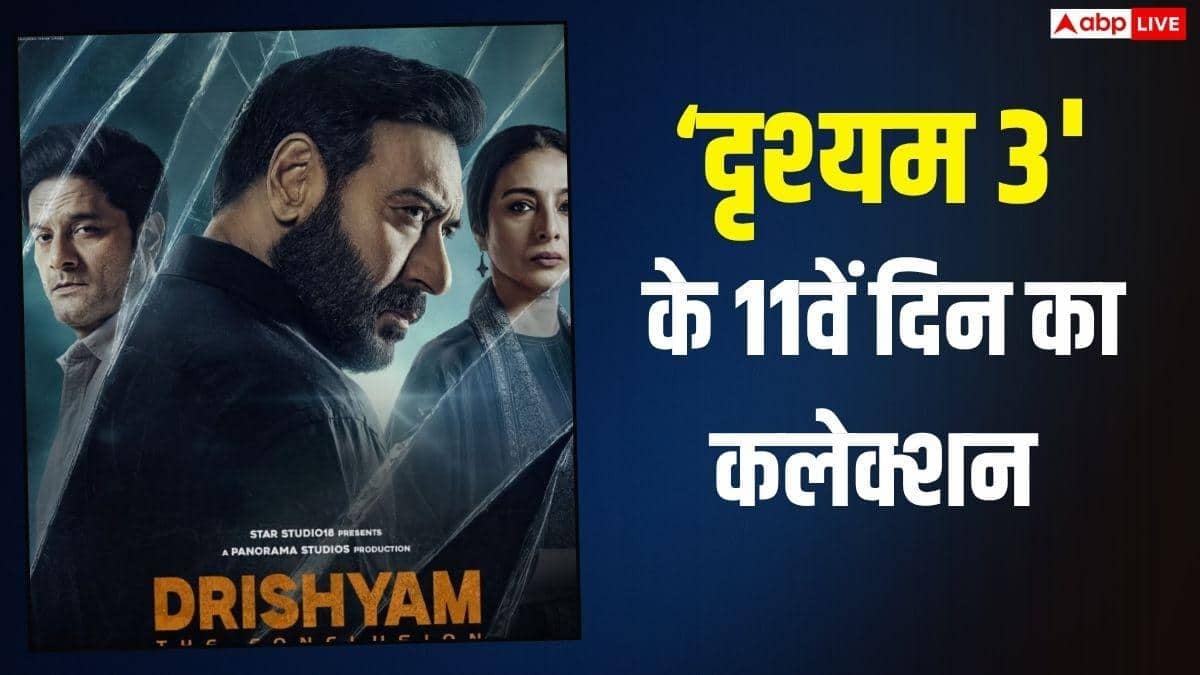 'दृश्यम 3' ने दूसरे मंडे भी दिखाया दम, जानें-11 दिनों में कितना कमा लिया प्रॉफिट