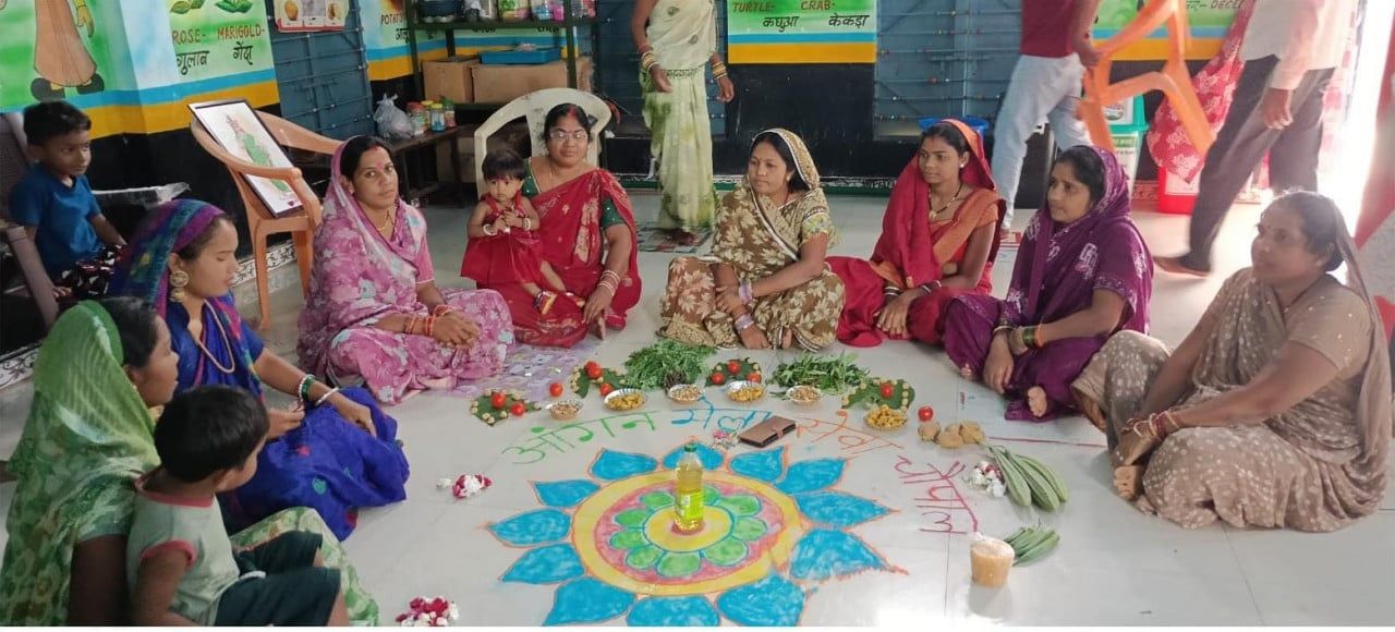 धमतरी के 86 आंगनबाड़ी केंद्रों में ’आंगन मिलन’ का आयोजन
