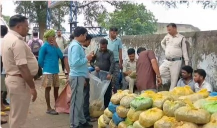 मनेन्द्रगढ़-चिरमिरी जिले में करीब साढे 4 करोड़ रूपए का  9 क्विंटल गांजा जब्त