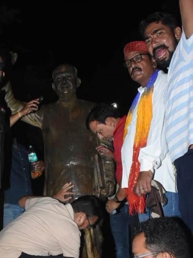 रांची में डॉ. श्यामा प्रसाद मुखर्जी की प्रतिमा का अपमान, भाजपा ने की कार्रवाई की मांग