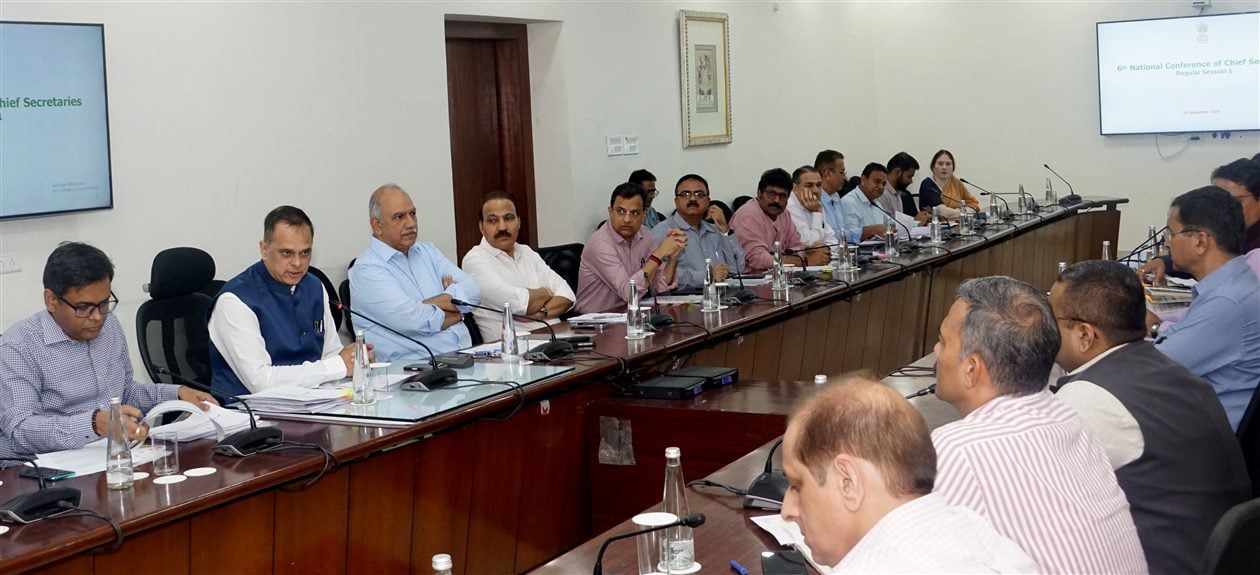राजस्थान: प्रदेश की मजबूत और प्रभावी भागीदारी सुनिश्चित करने के लिए सभी विभाग समन्वित रूप से कार्य करें: मुख्य सचिव, छठे राष्ट्रीय मुख्य सचिव सम्मेलन की तैयारियों को लेकर ली बैठक