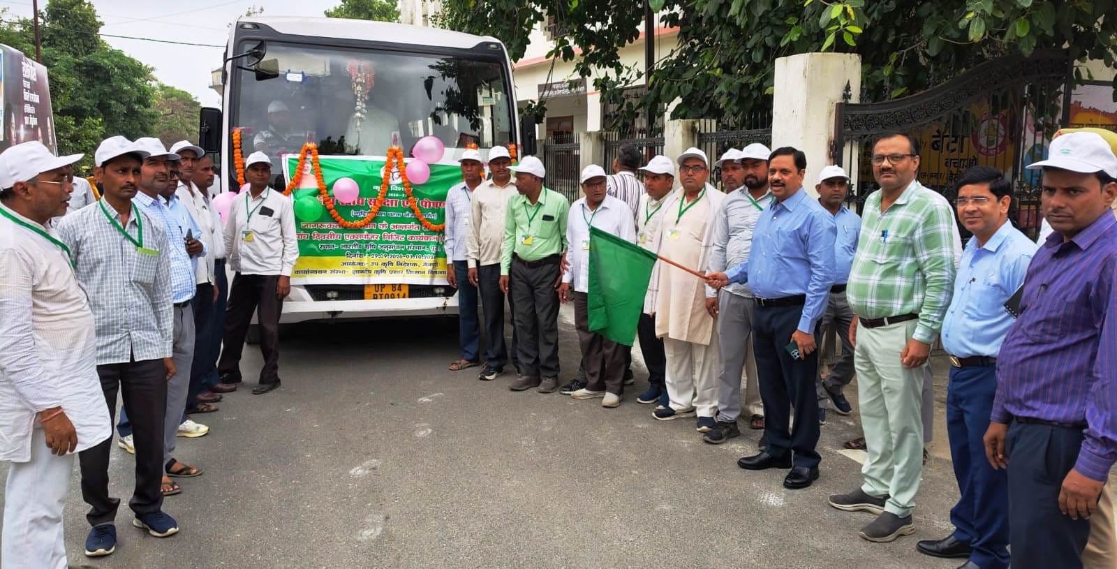 श्री अन्न की उन्नत खेती सीखने पूसा रवाना हुए 90 किसान