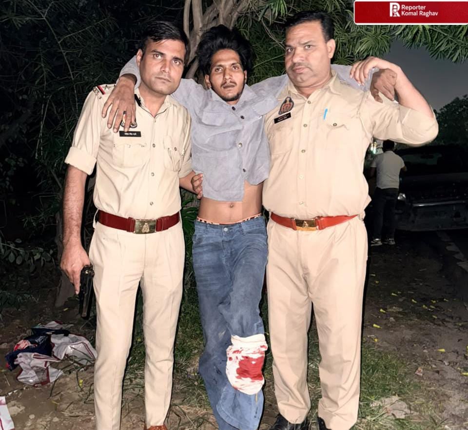 यूपीः गाजियाबाद के इंदिरापुरम में पुलिस मुठभेड़, पैर में गोली लगने के बाद कथित स्नैचर गिरफ्तार