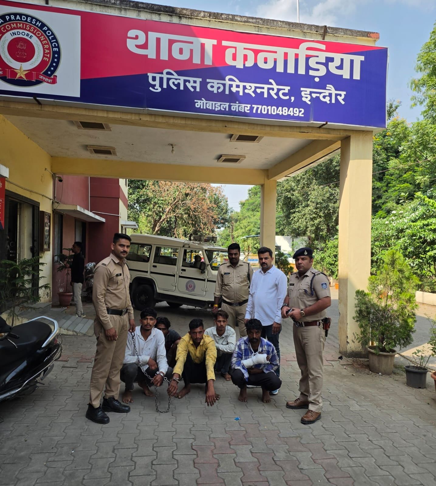 इंदौर- बायपास पेट्रोल पंप पर डकैती की योजना बनाने वाले 05 आरोपी पुलिस गिरफ्त में