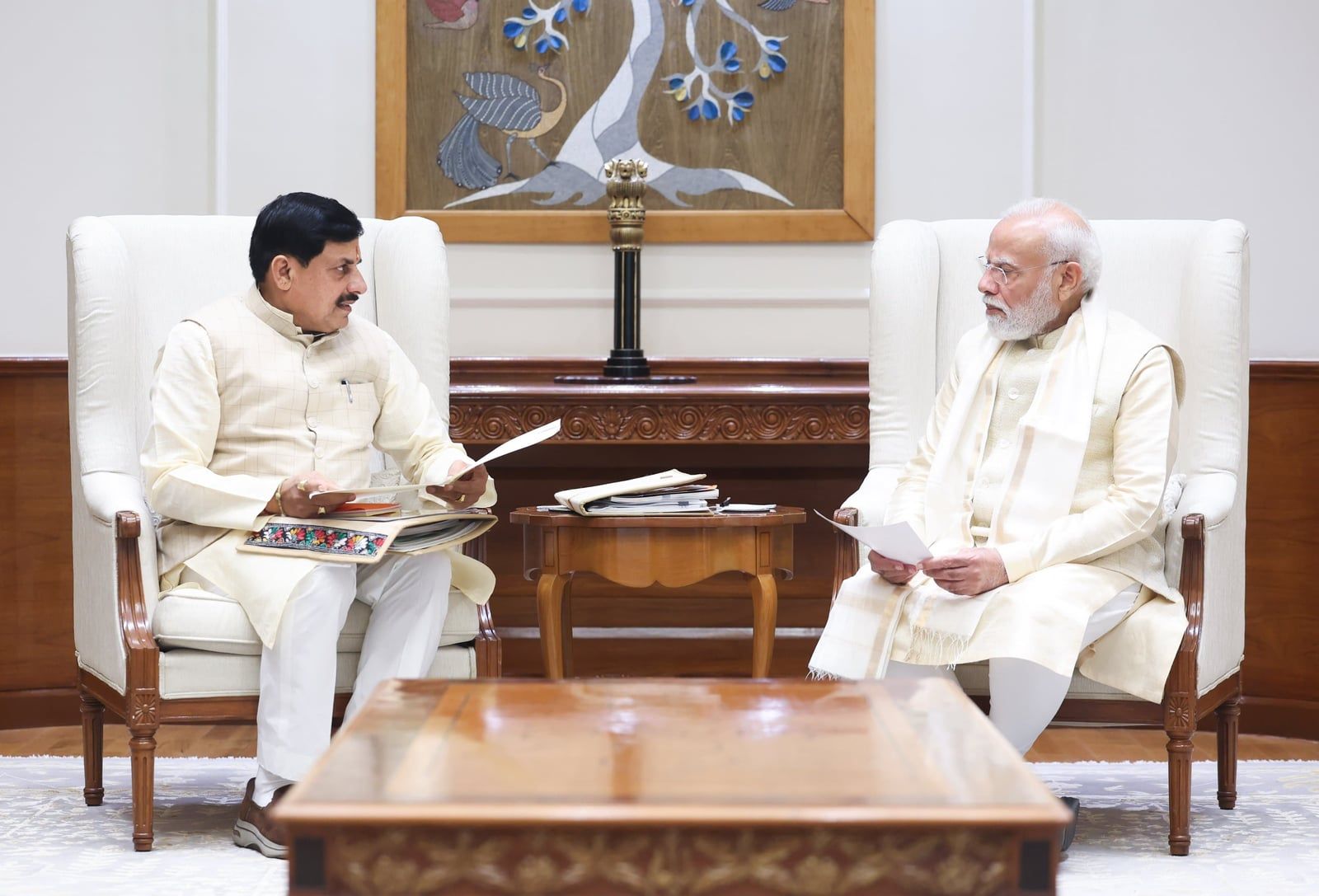 मुख्यमंत्री डॉ. मोहन यादव ने नई दिल्ली में प्रधानमंत्री नरेंद्र मोदी से मुलाकात की