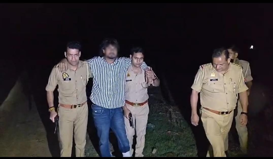 यूपीः हापुड़ में कैंटर लूट गिरोह से पुलिस की मुठभेड़, एक बदमाश घायल, चार गिरफ्तार