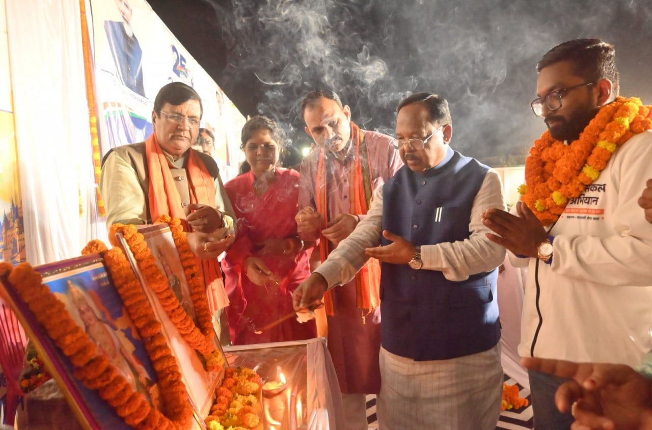 जन सेवा से राष्ट्र सेवा के 25 वर्ष का संदेश लेकर पहुंची बाइक रैली, स्वास्थ्य एवं कृषि मंत्री ने किया स्वागत