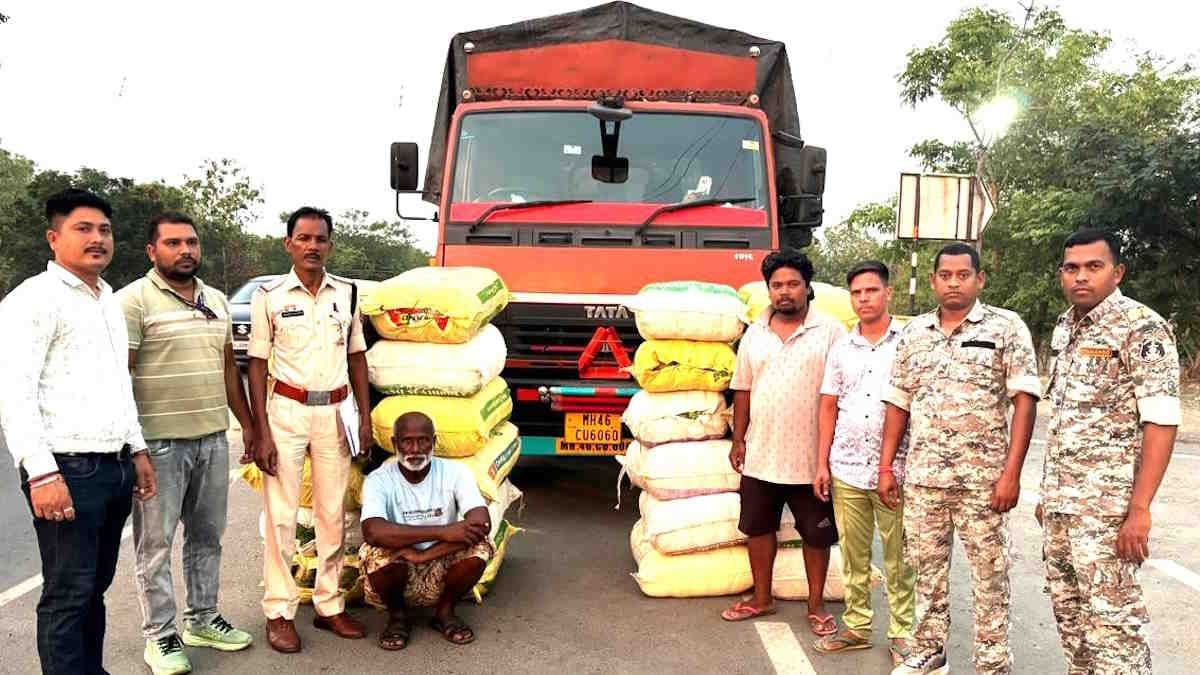 महासमुंद जिले में पांच क्विंटल से अधिक गांजा बरामद