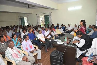 पेसा नियमावली और ग्राम स्वशासन पर ग्राम प्रधानों के साथ कृषि मंत्री ने किया संवाद