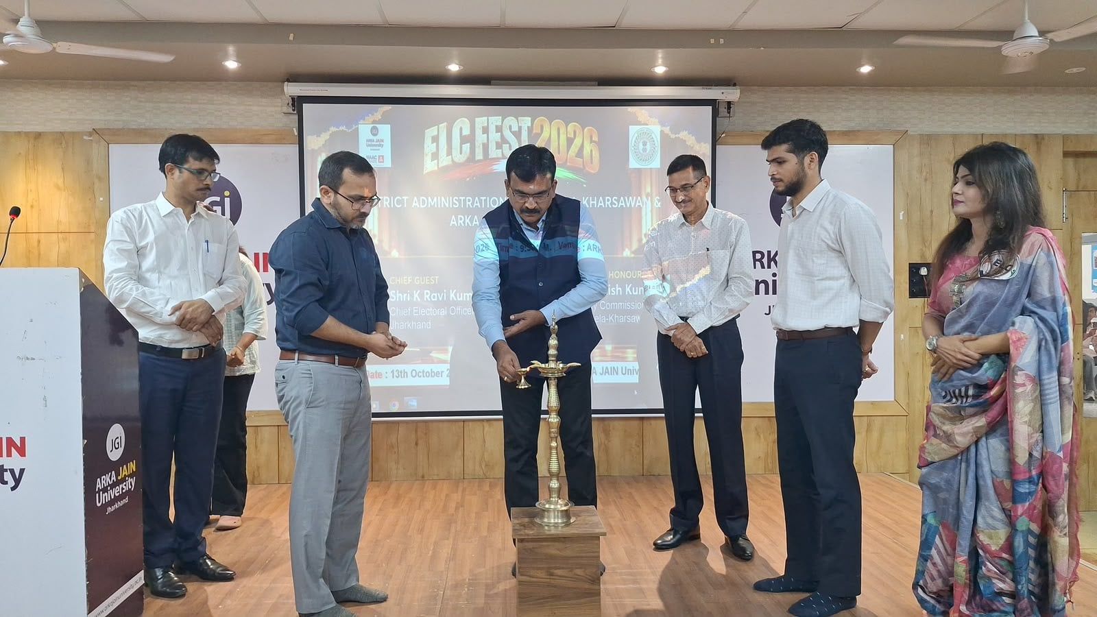 अरका जैन विश्वविद्यालय में जिला स्तरीय ईएलसी फेस्ट के जिला स्तरीय ग्रैंड फिनाले का आयोजन