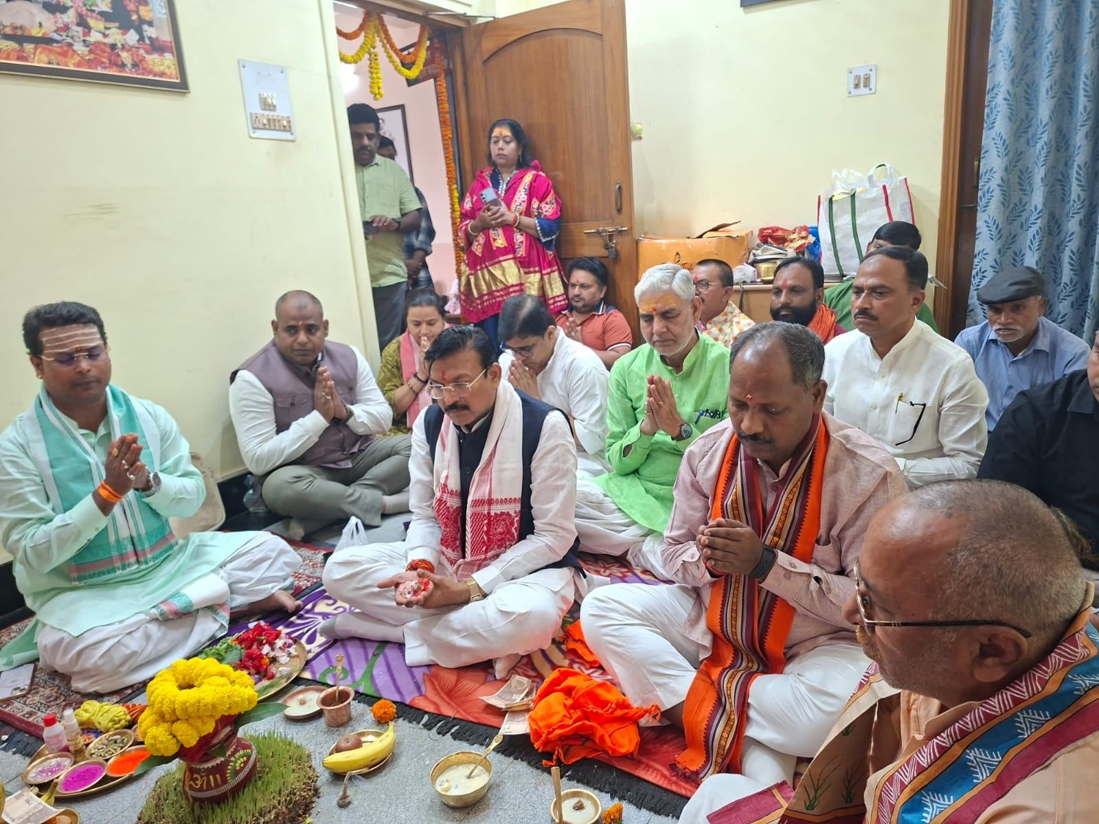 रांची स्थित भाजपा प्रदेश कार्यालय में माँ कूष्माण्डा की पूजा-अर्चना