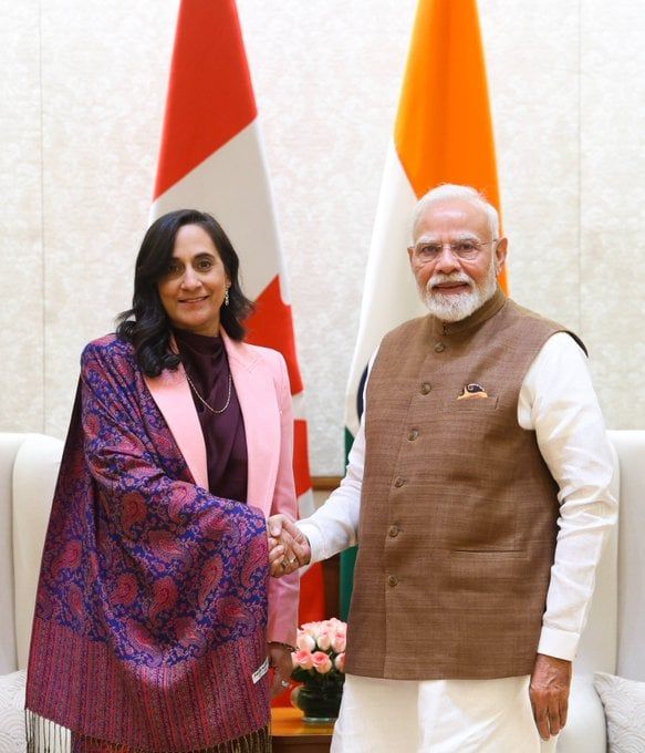 पीएम मोदी से कनाडा के विदेश मंत्री ने मुलाकात की