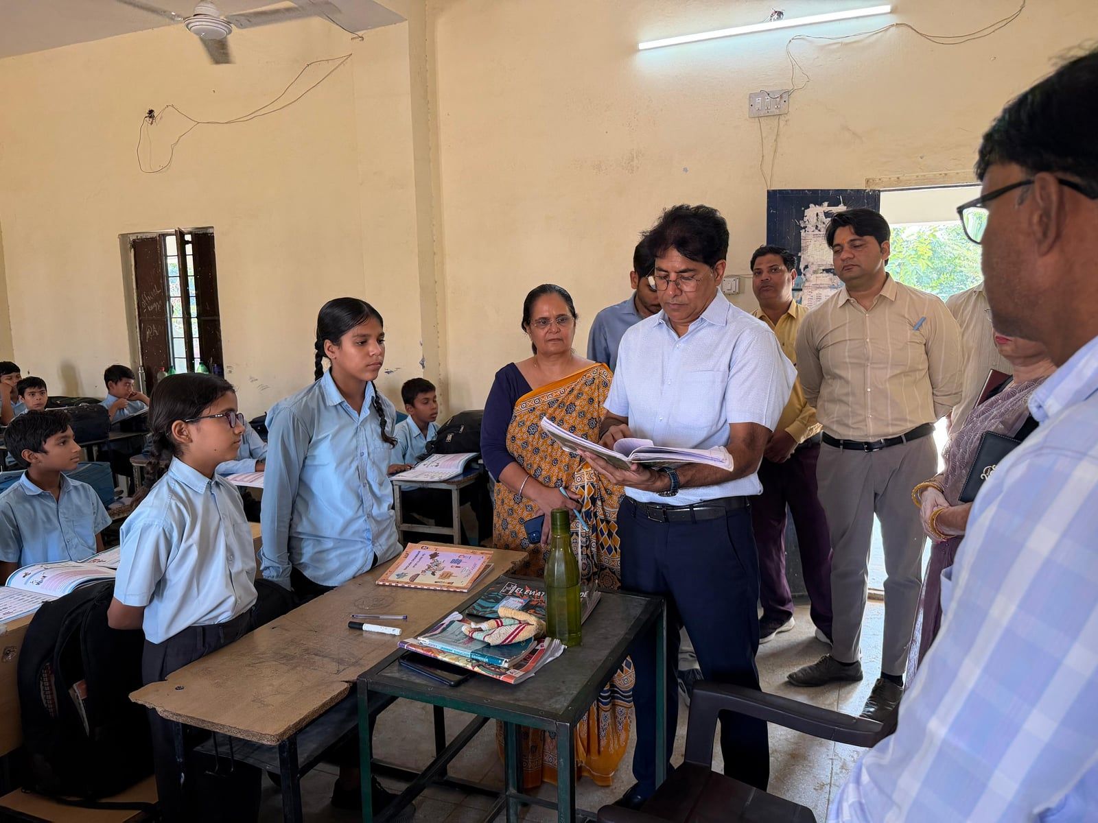 जयपुर: ACS राजेश यादव का स्कूल में औचक निरीक्षण