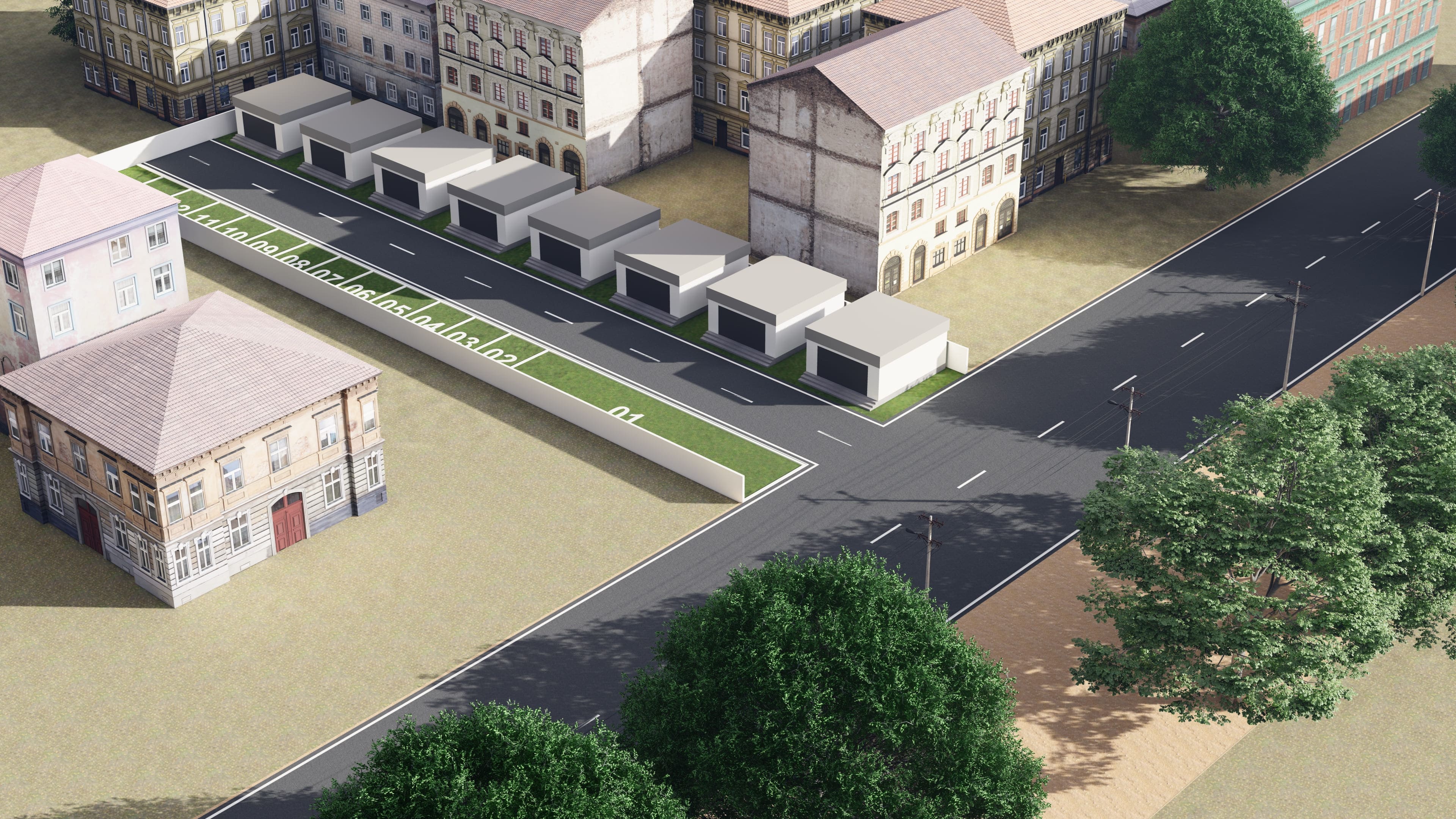 Moonstar Builders - Bambubazar Commercial Street Layout