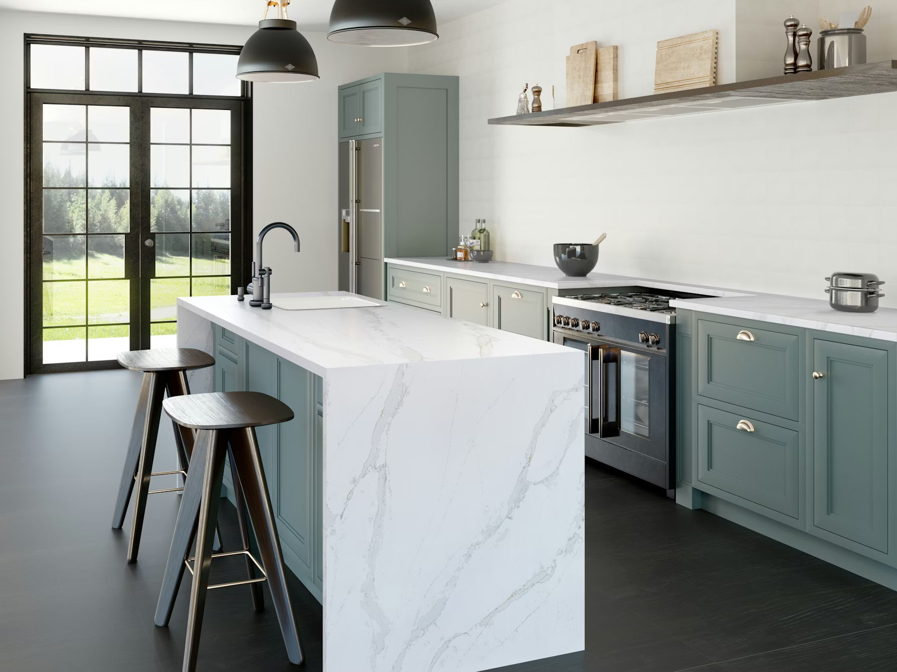 Eternal Calacatta Gold Kitchen