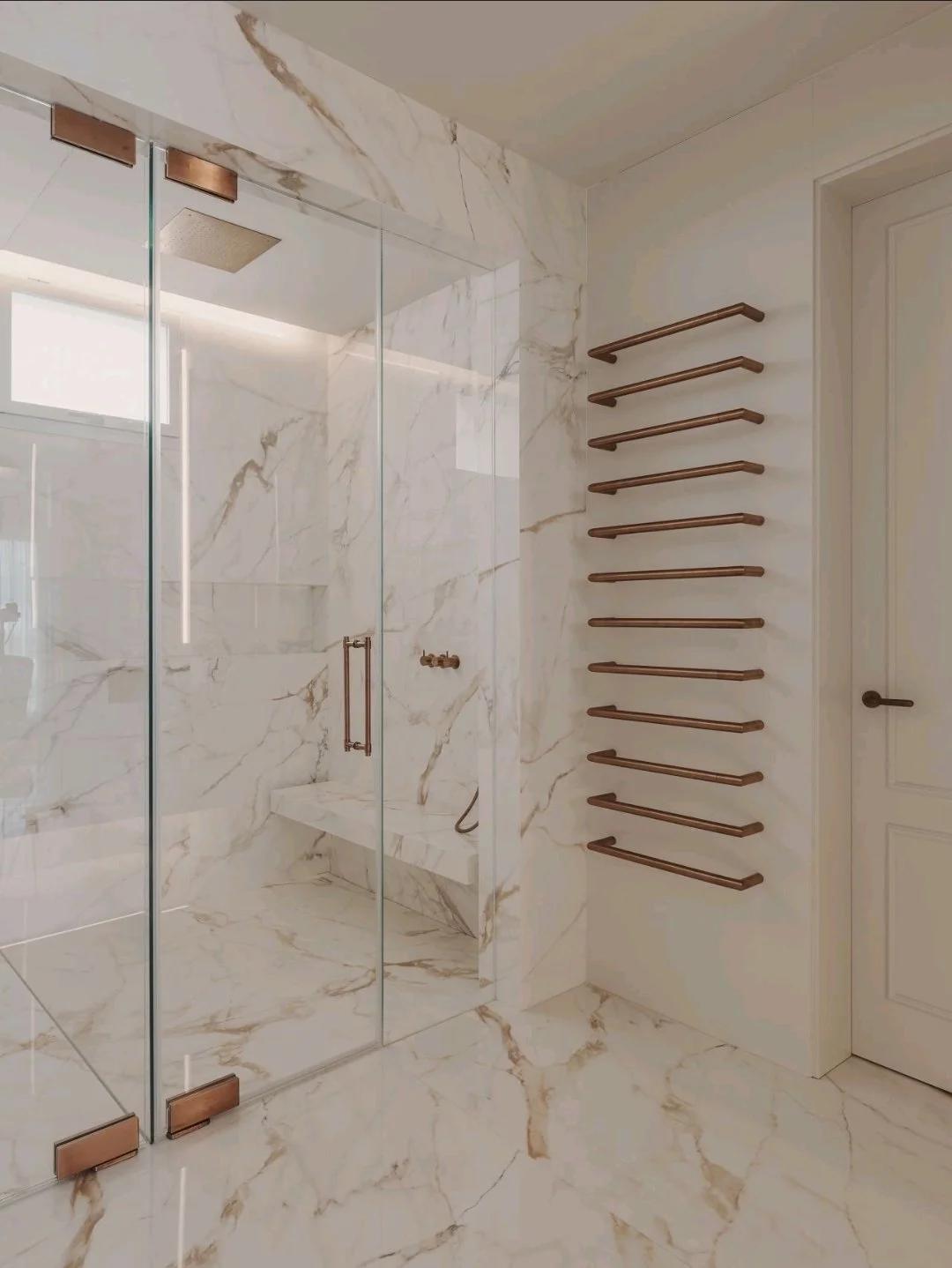 porcelain shower walls