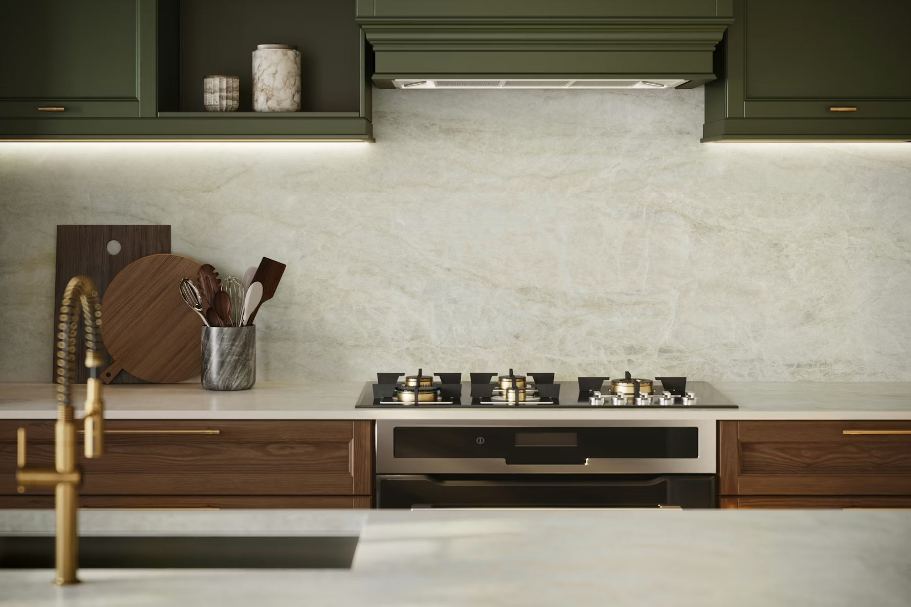Dekton Nara outdoor kitchen countertops