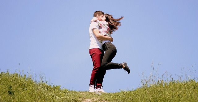 Featuring couple, love, kiss, this image fits well in romantic blogs, Valentine's Day content, or love-themed projects.