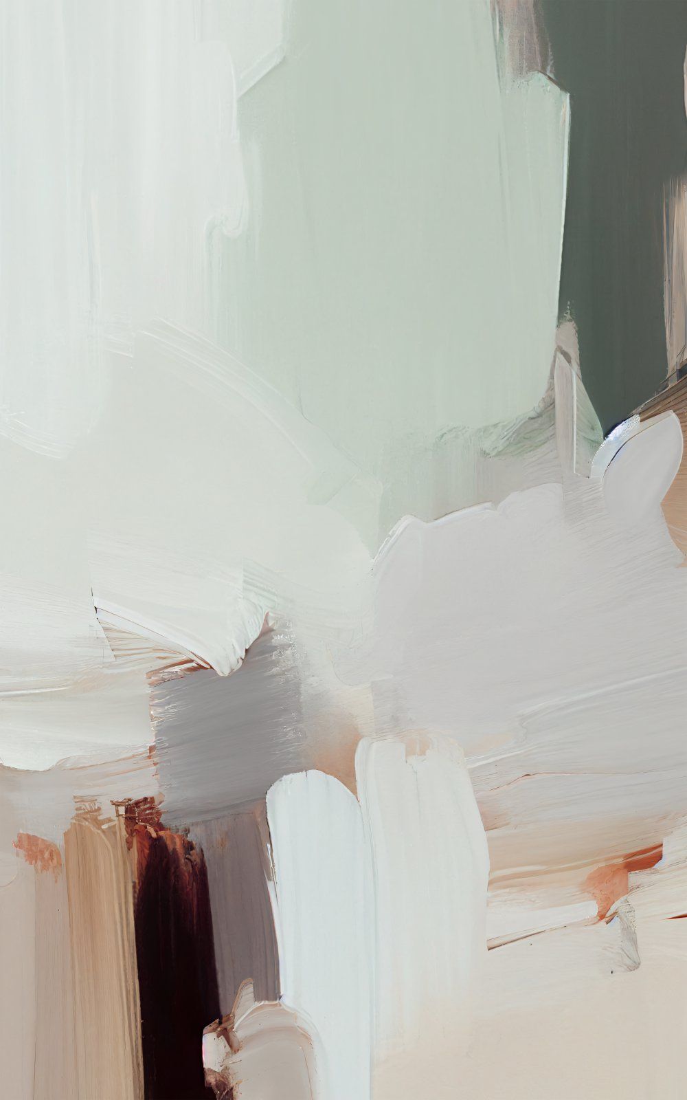 Konten Abstract White And Brown Canvas