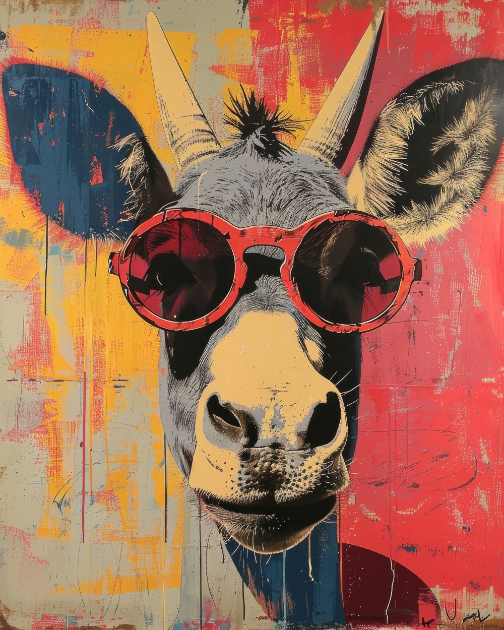 Konten Donkey Wearing Sunglasses And Holding Camera