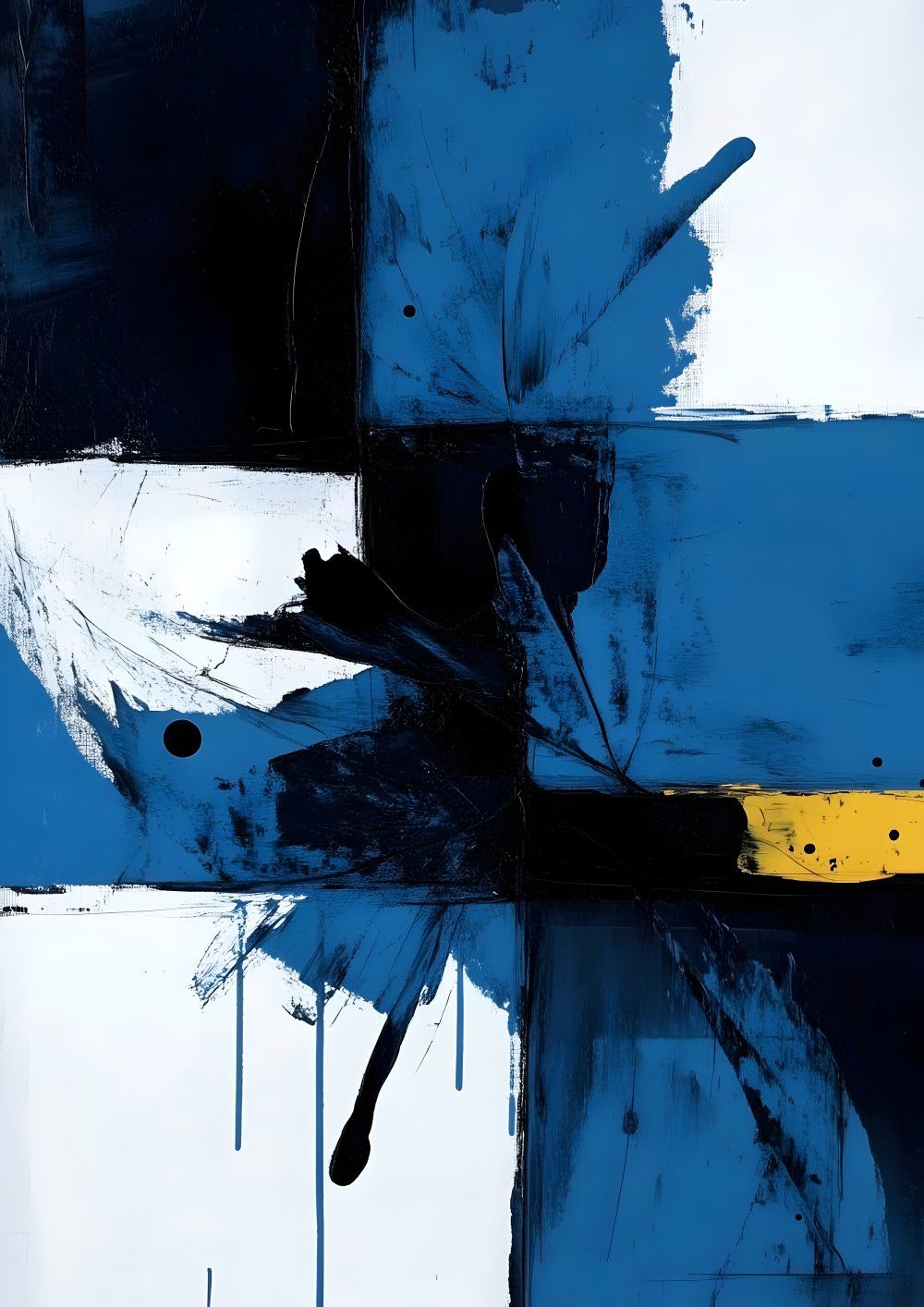Konten Karya Abstrak Biru
