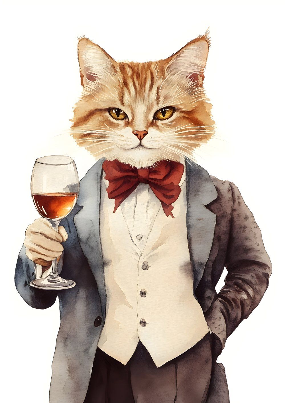Konten Kucing yang Menjadi Waiter atau Bartender