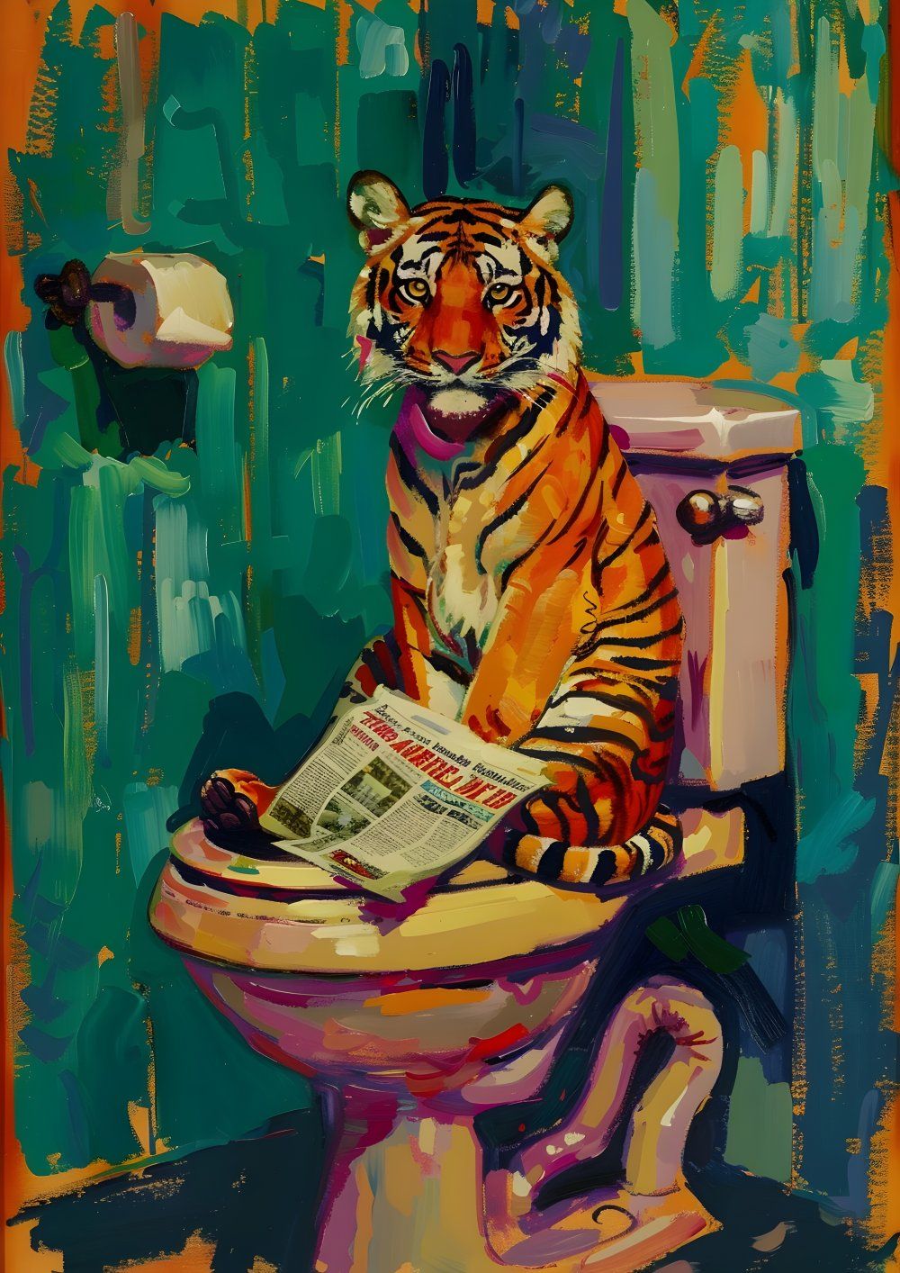 Konten Pintaran Tiger di Toilet