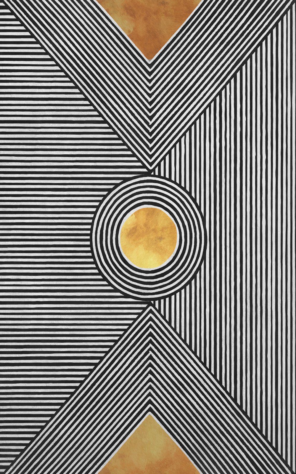 Konten Poligon Geometris Hitam Putih