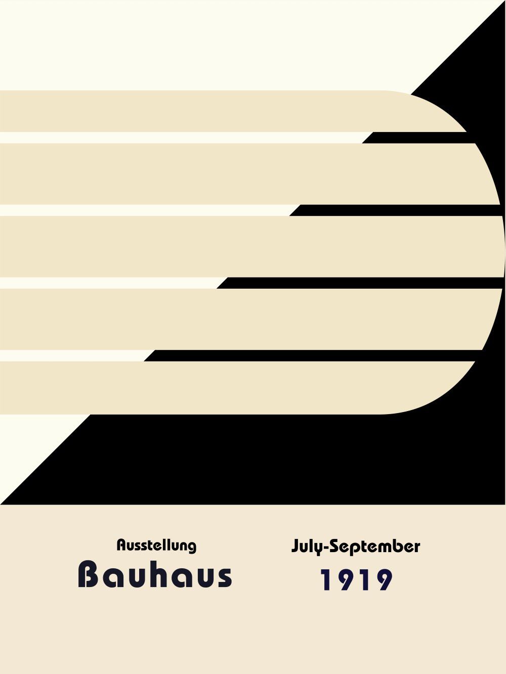 Konten Poster Bauhaus 1919