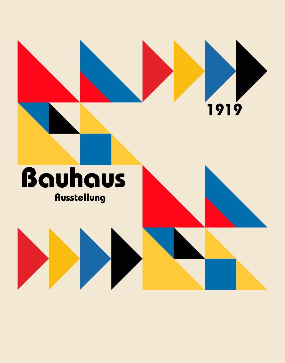 Konten Poster Bauhaus 1919