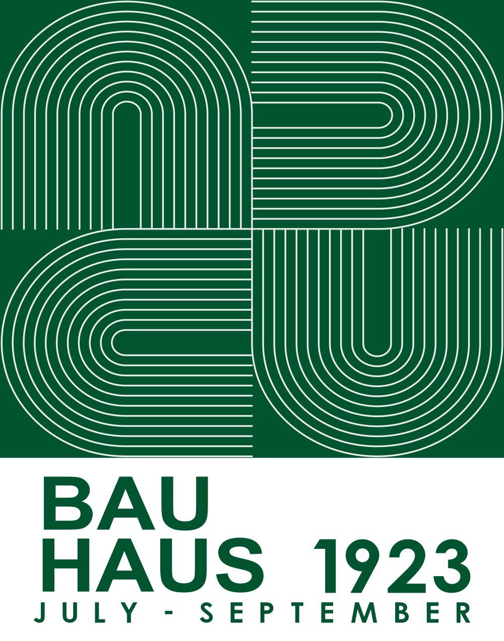 Konten Poster Bauhaus 1923