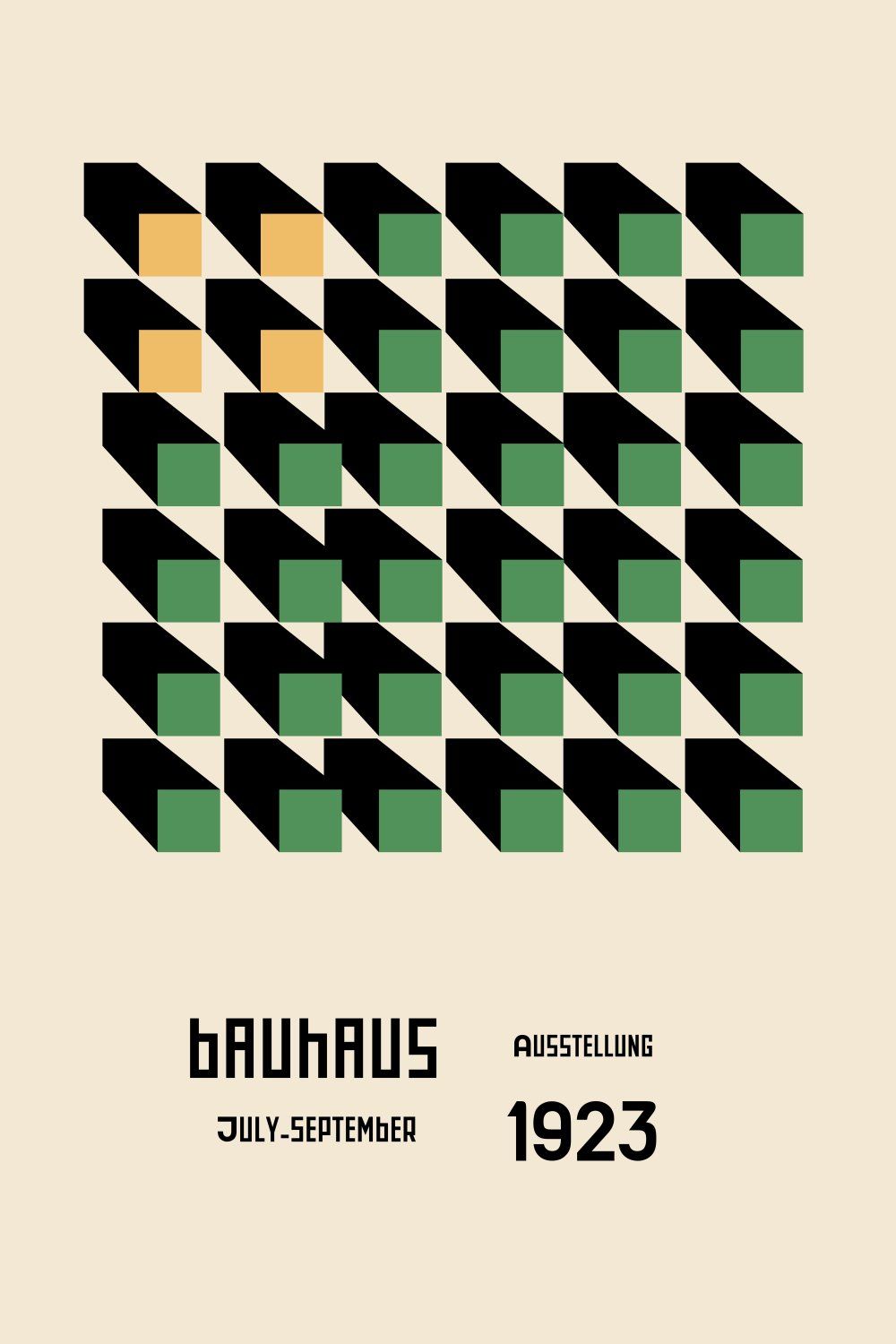 Konten Poster Bauhaus 1923