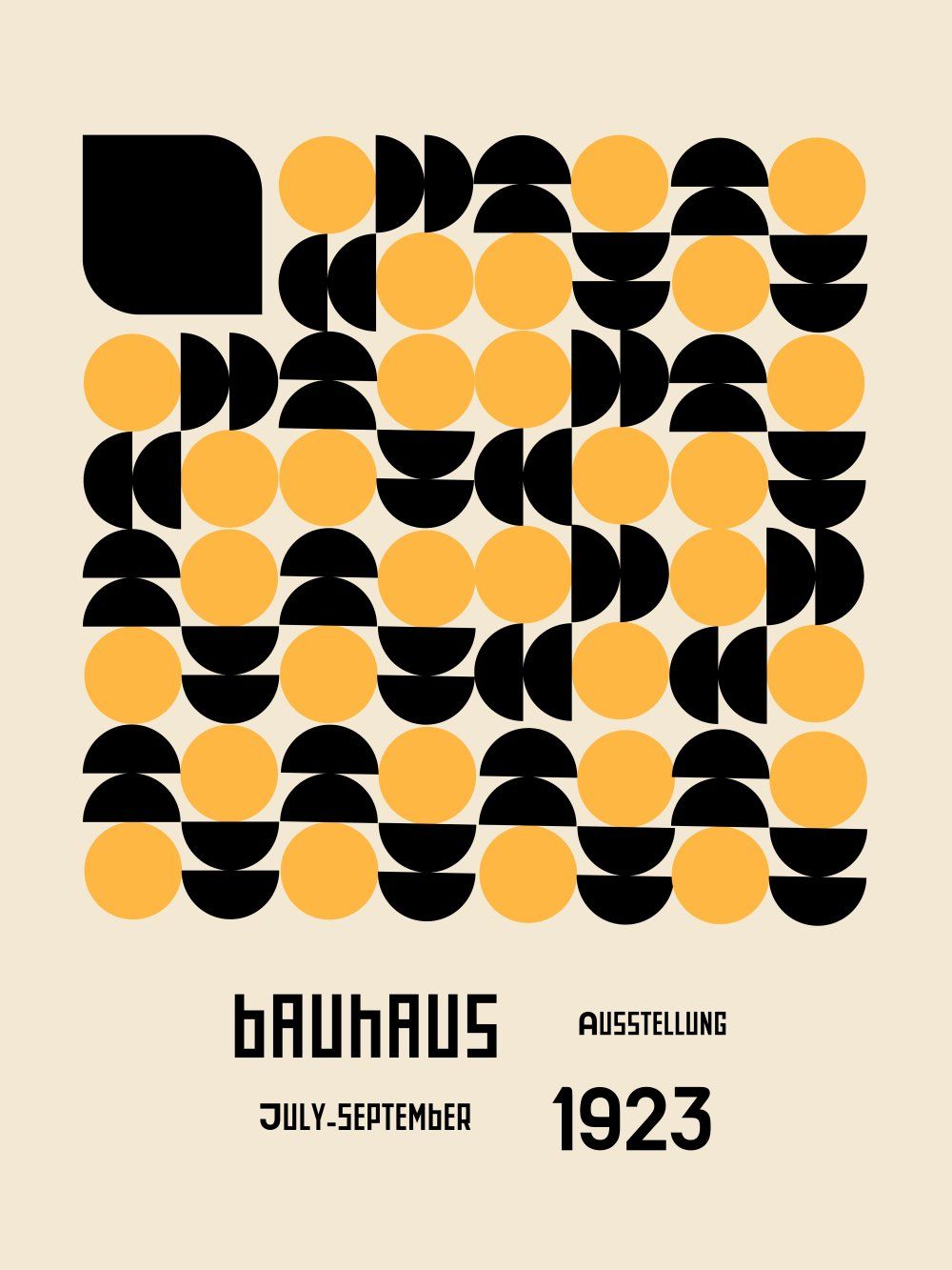 Konten Poster Bauhaus 1923