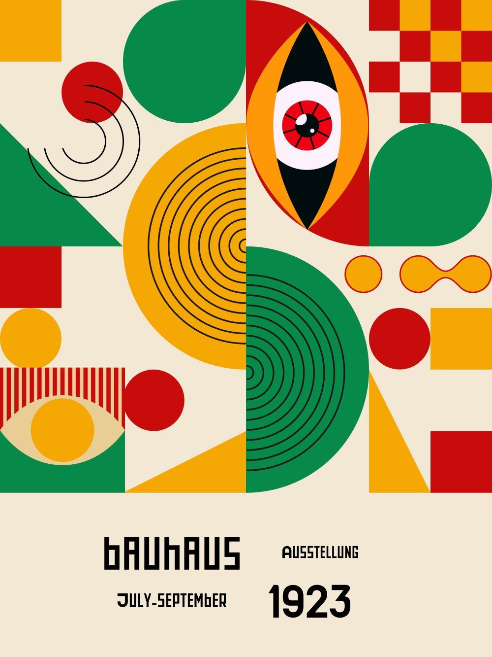 Konten Poster Bauhaus 1923