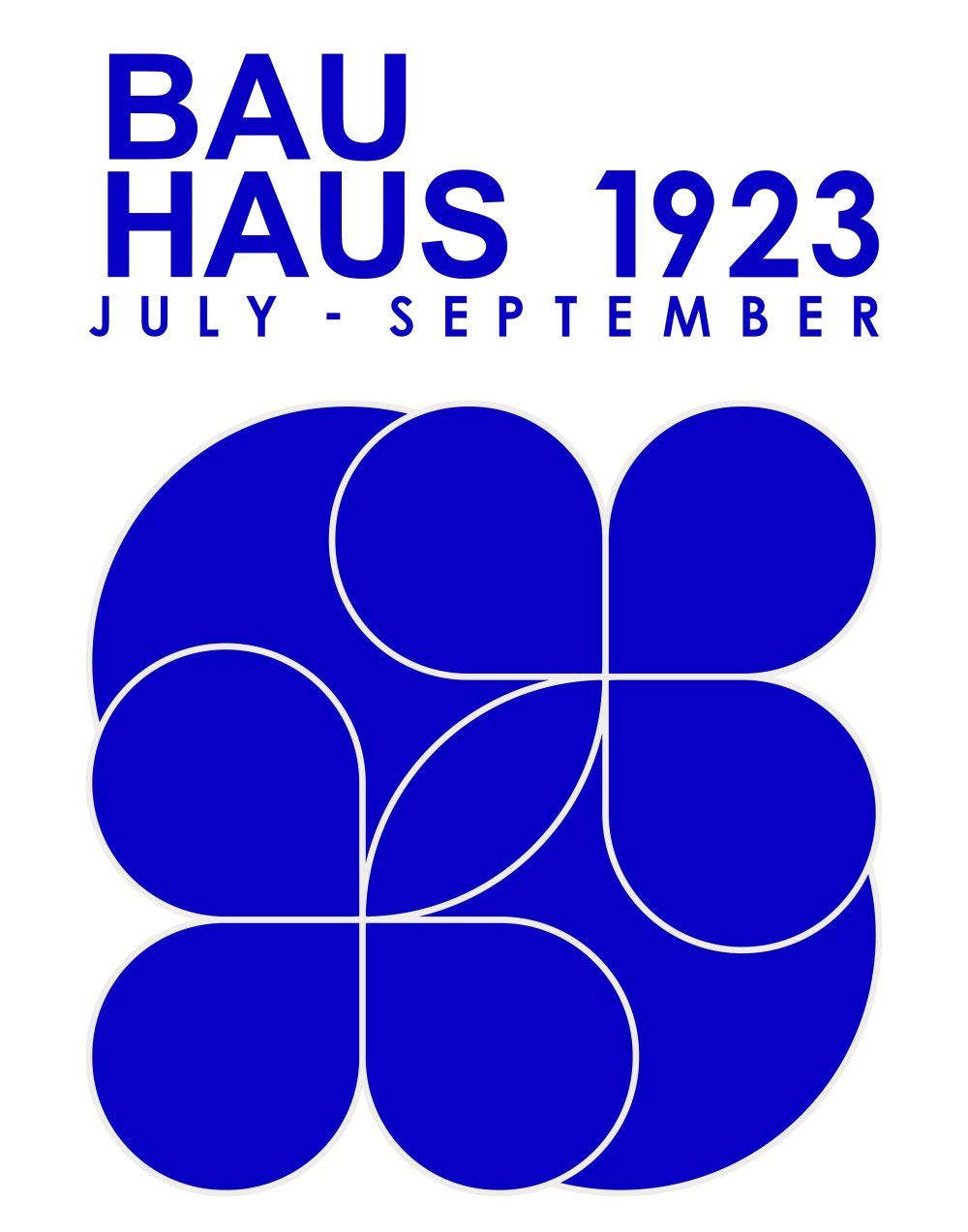 Konten Poster Bauhaus 1923