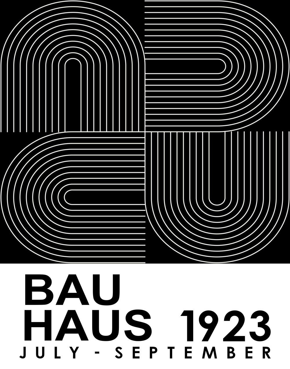 Konten Poster Bauhaus 1923