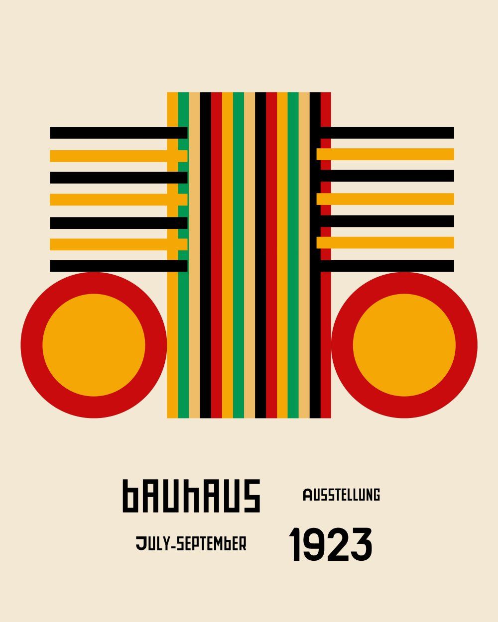 Konten Poster Bauhaus 1923 Juli-September