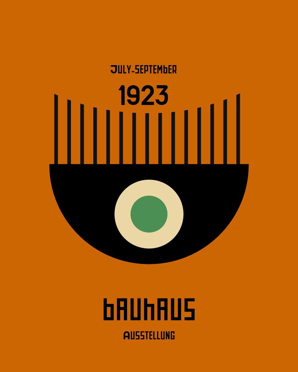 Konten Poster Bauhaus 1933
